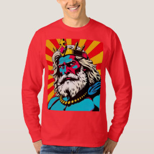 Camiseta Negrita Pop Art Zeus - Colorida Ilustración de Dio