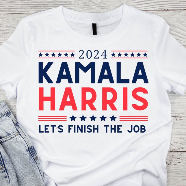 Camiseta Negrita roja, blanca y azul Kamala Harris 2024 (Subido por el creador)