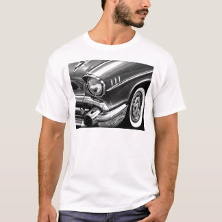 Camiseta Negro 1957 y blanco del Bel Air de Chevrolet