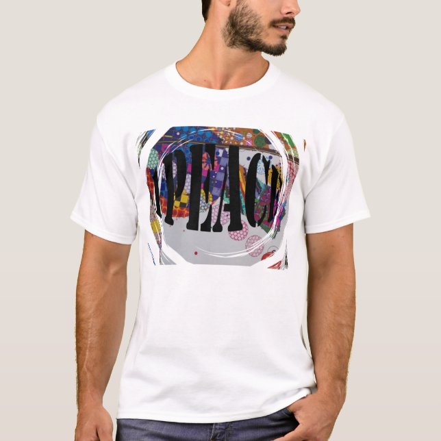 Camiseta negro 1peace del sht del swrl (Anverso)