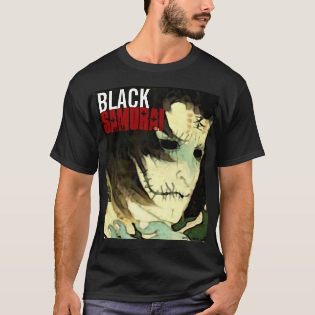 CAMISETA © NEGRO 5 DEL ENGRANAJE DEL SAMURAI (Anverso)