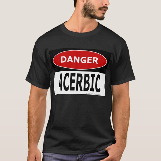 Camiseta Negro acerbo del peligro (Anverso)