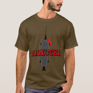 Camiseta negro adicto
