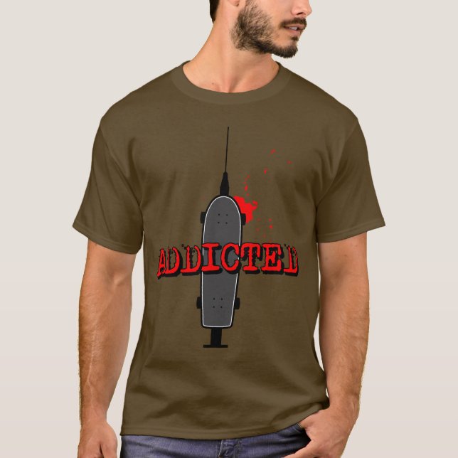 Camiseta negro adicto (Anverso)