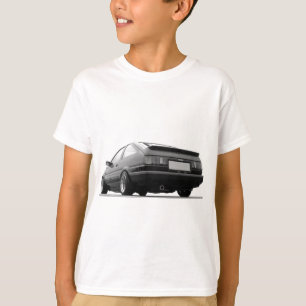 Camiseta Negro AE86 y blanco