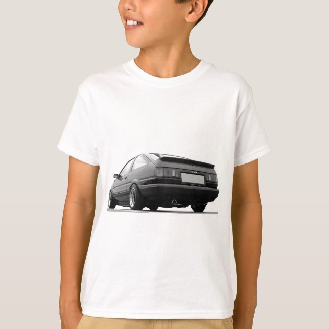 Camiseta Negro AE86 y blanco (Anverso)