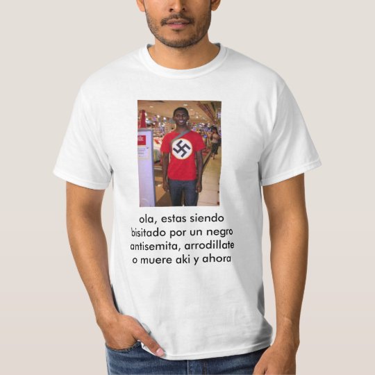 Camiseta negro antisemita