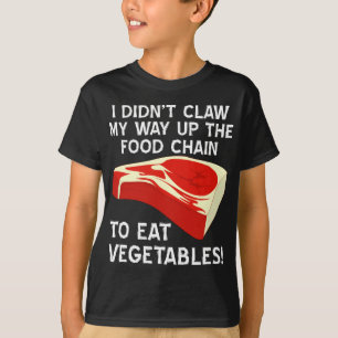 Camiseta Negro Arriba En La Cadena Alimentaria