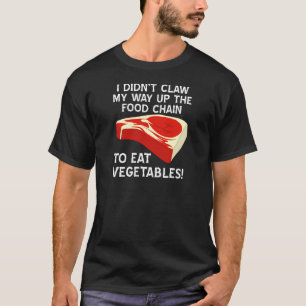 Camiseta Negro Arriba En La Cadena Alimentaria