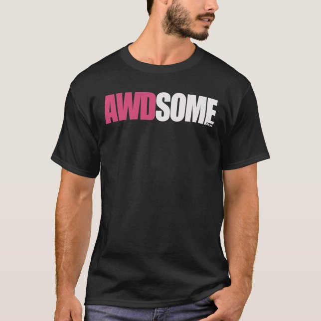 Camiseta negro awdsome (Anverso)