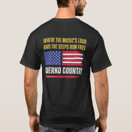 Camiseta (Negro) Bandera de EE. UU. / La música es alta y l