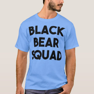 Camiseta Negro Bear Lover Funny - Black Bear Squad Premium