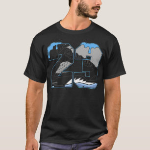 Camiseta Negro Carolina 5 AJ5 Número 23 Gráfico
