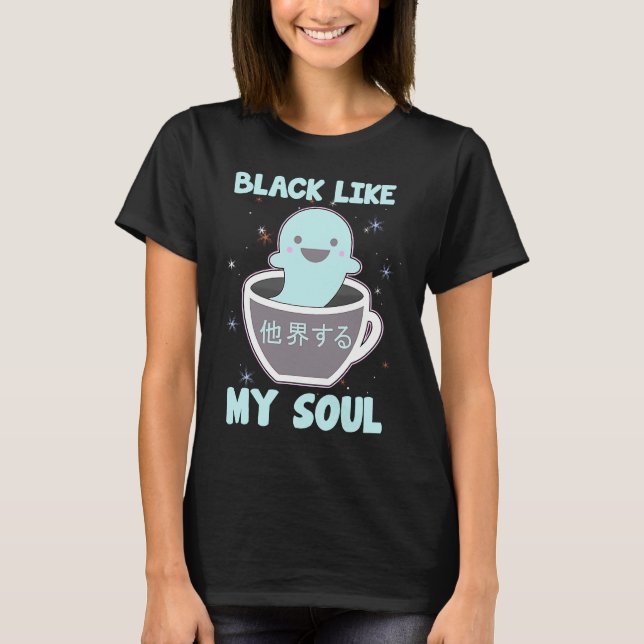 Camiseta Negro como mi alma (Anverso)
