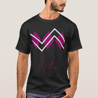 Camiseta Negro con colores de relajación