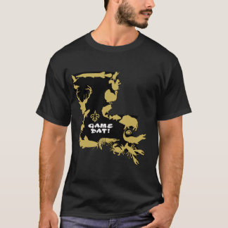 CAMISETA NEGRO CONSEGUIDO Y ORO DEL JUEGO