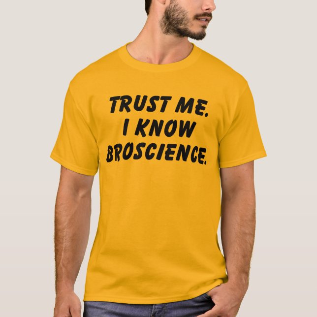Camiseta Negro de BroScience (Anverso)