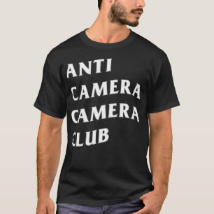 Camiseta Negro de cámara anti cámara 