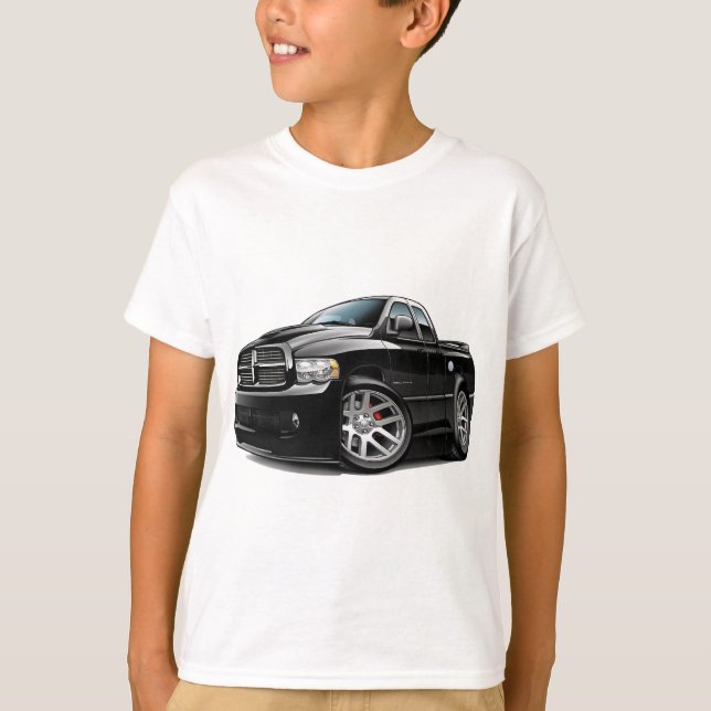 Camiseta Negro de Dualcab del espolón de Dodge SRT10 (Anverso)