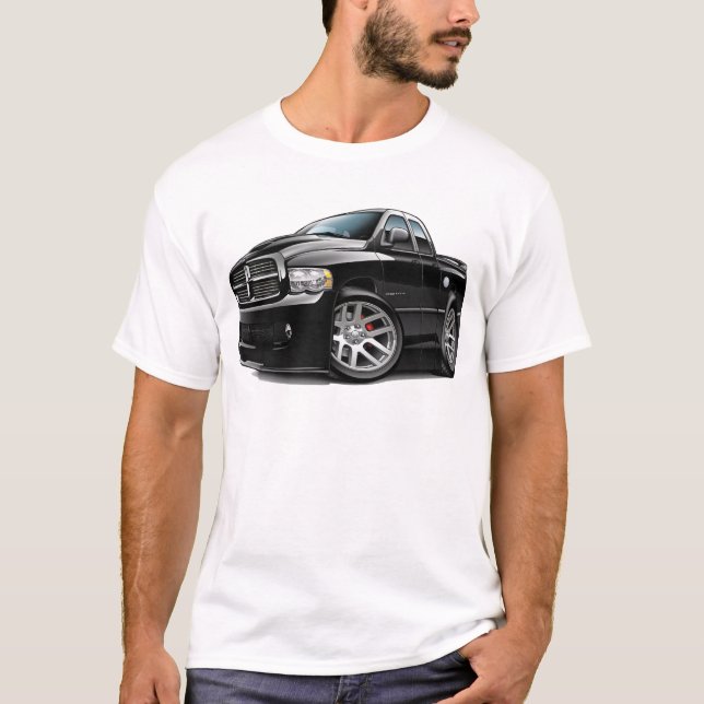 Camiseta Negro de Dualcab del espolón de Dodge SRT10 (Anverso)