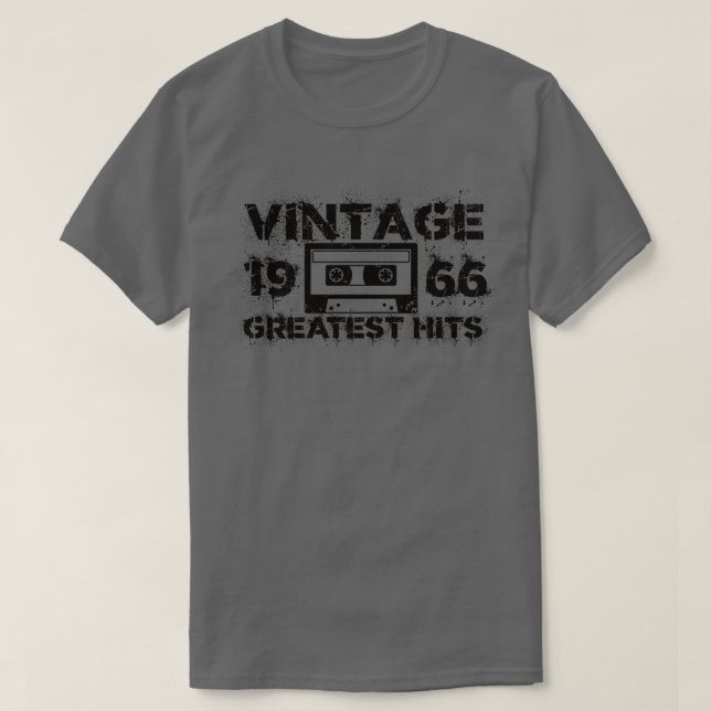 Camiseta Negro de época de 1966 (Diseño del anverso)
