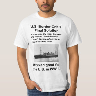 Camiseta negro de inmigración de EE.UU.