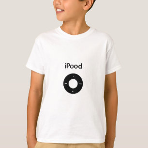 Camiseta Negro de Ipood de la parodia de IPod