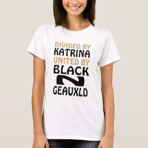 CAMISETA NEGRO DE KATRINA DEL HURACÁN Y NACIÓN DEL WHO DA
