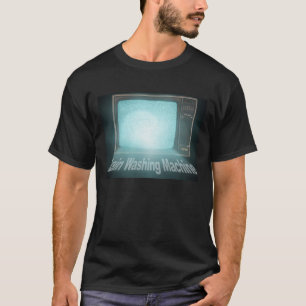 Camiseta Negro de la lavadora del cerebro