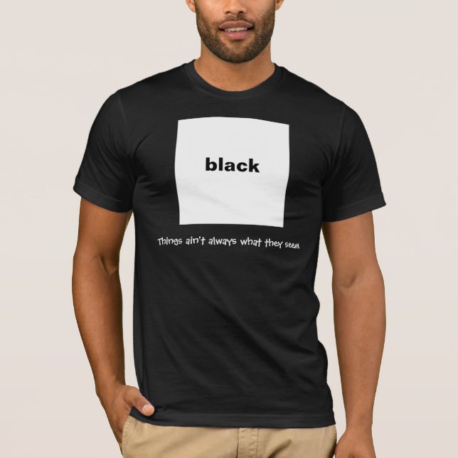 Camiseta Negro de la paradoja (Anverso)
