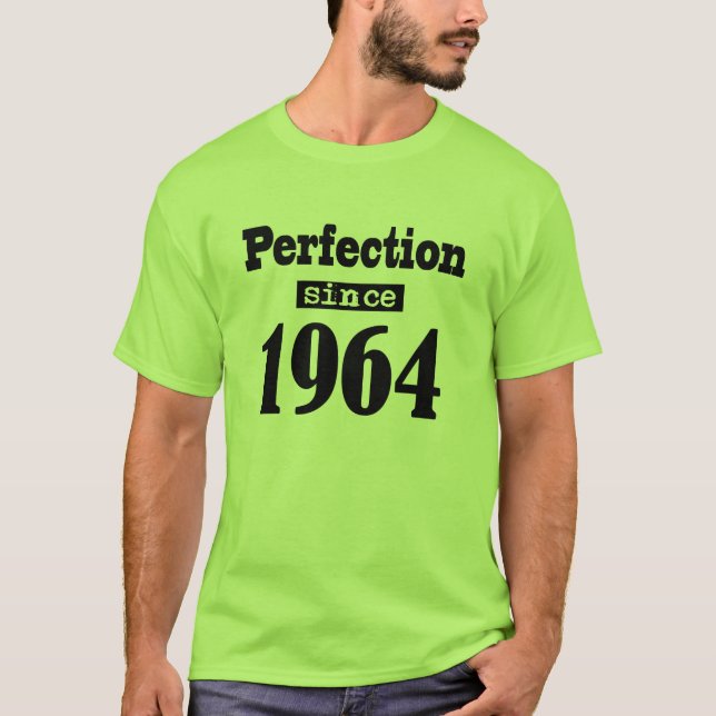 Camiseta Negro de la perfección desde 1964 (Anverso)