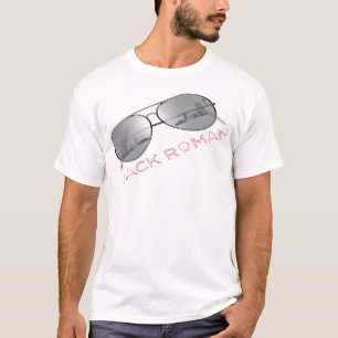 Camiseta Negro de las gafas de sol de la ciudad
