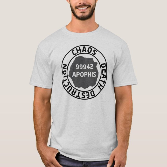 Camiseta negro de los apophis en blanco (Anverso)