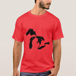 Camiseta Negro de los Grandes Lagos