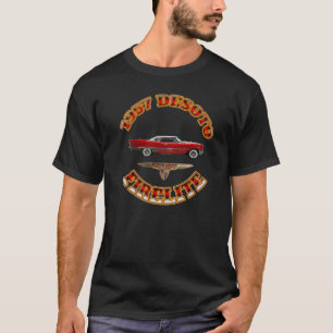 Camiseta Negro de s de los hombres " Desoto 1957 Firelite.