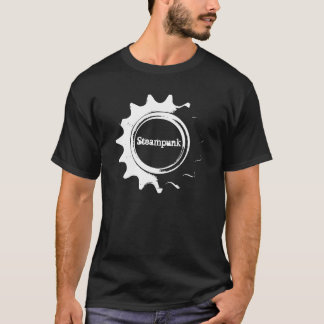 Camiseta Negro de Steampunk