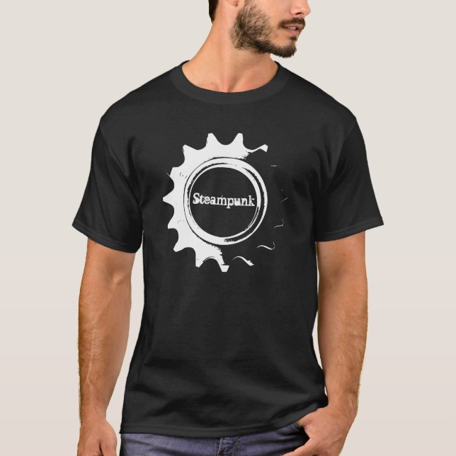 Camiseta Negro de Steampunk (Anverso)