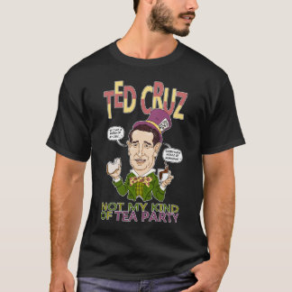 Camiseta Negro de Ted de la fiesta del té
