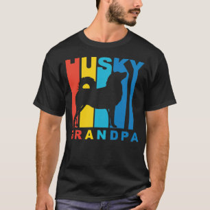 Camiseta Negro del abuelo Husky