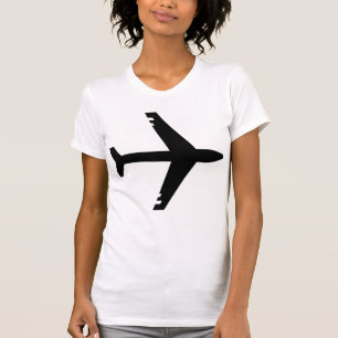 Camiseta Negro del aeroplano