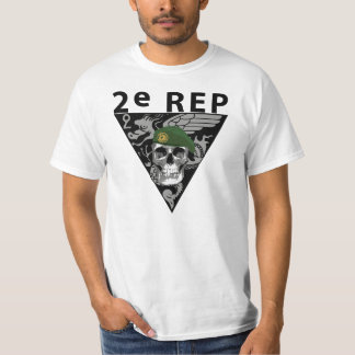 Camiseta Negro del cráneo de 2 representantes