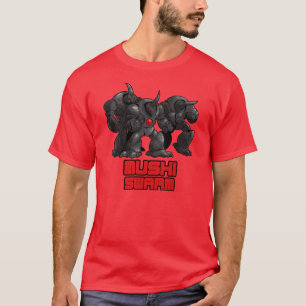 Camiseta Negro del enjambre de Mushi