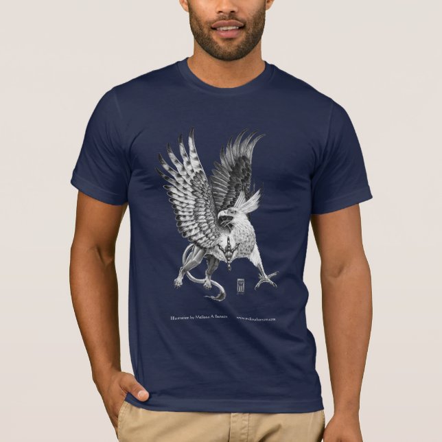 Camiseta Negro del grifo de Whitehead (Anverso)