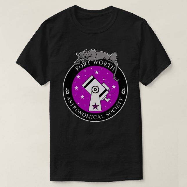 Camiseta Negro del logotipo oficial de los hombres (Diseño del anverso)