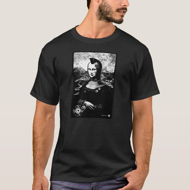 Camiseta Negro del Mohawk de Mona (Anverso)