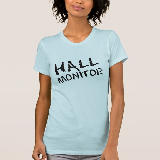 Camiseta Negro del monitor de Pasillo (Anverso)