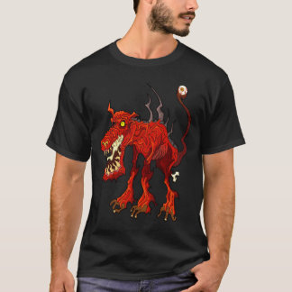 Camiseta Negro del perro del infierno