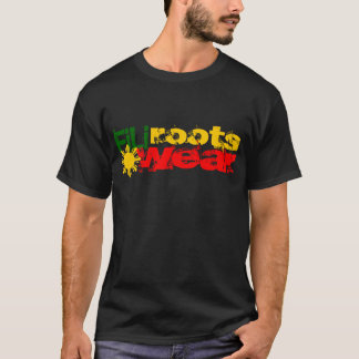 Camiseta negro del rasta del filirootswear