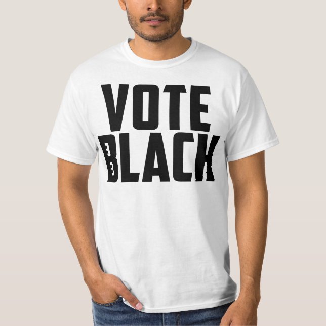 Camiseta Negro del voto (camiseta blanca) (Anverso)
