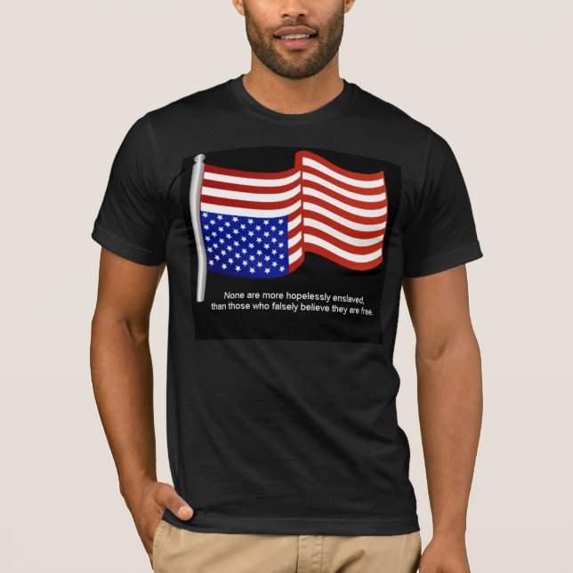 Camiseta Negro desesperado esclavizado (Anverso)